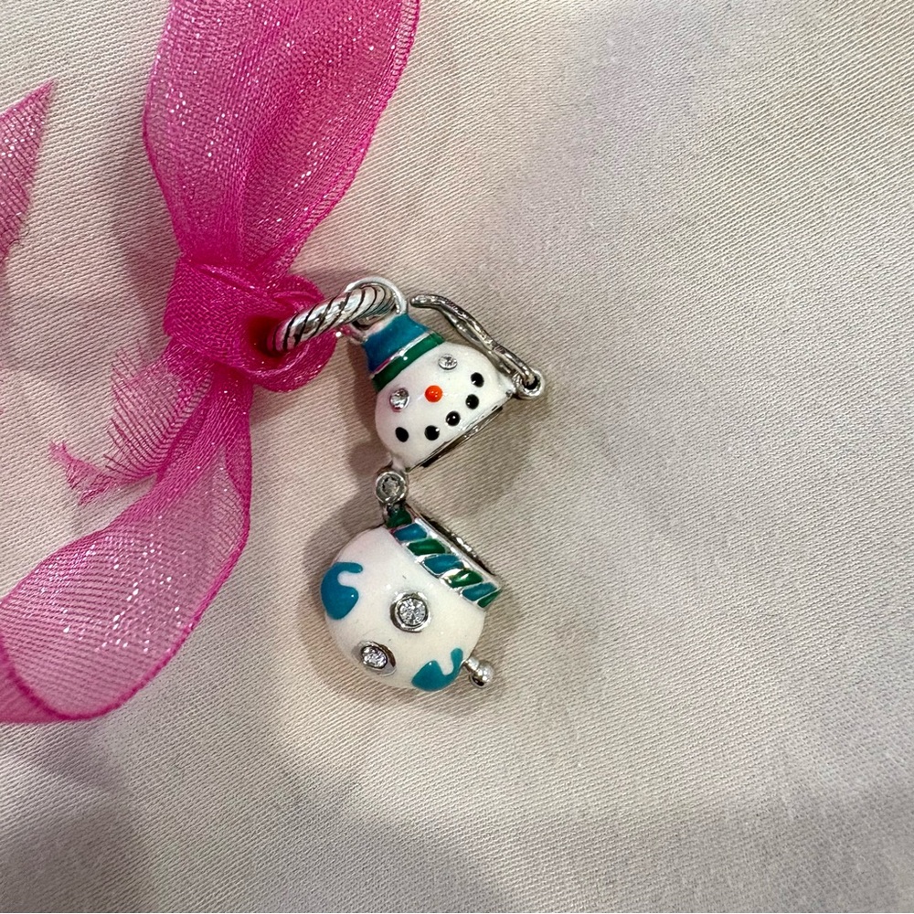 New Brighton Snowball Snowman Charm - Picture 2 of 3